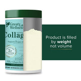 Great Lakes Wellness Collagen Peptides Ingrédients Non-OGM — produit non-OGM et testé.