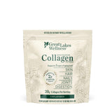 Great Lakes Wellness Collagen Peptides Poudre – flacon visible et soutien potentiel pour peau et cheveux.