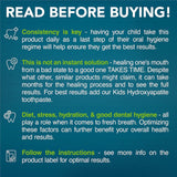 Great Oral Health - blis-m18-etiquette: étiquette BLIS M18 indiquant les bénéfices potentiels.