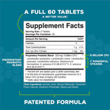 Great Oral Health tablettes probiotiques menthe, 60 pièces pour routine buccale régulière.