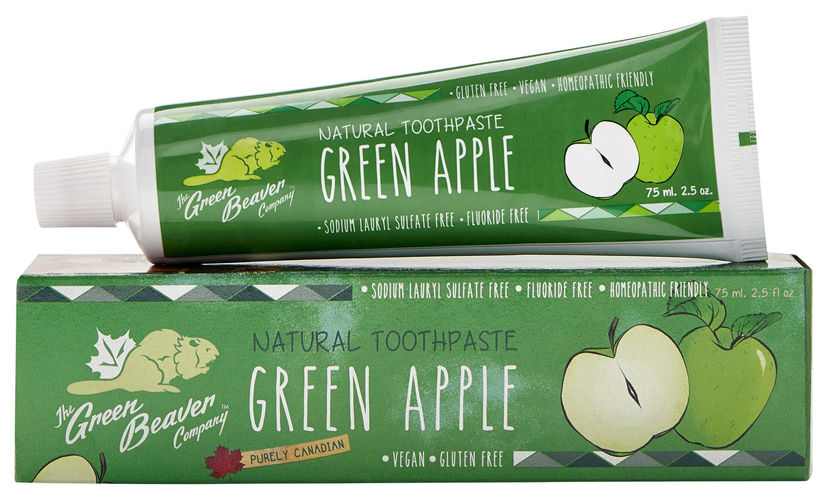 Dentifrice Green Beaver Pomme Verte, fraîcheur naturelle et soin quotidien.