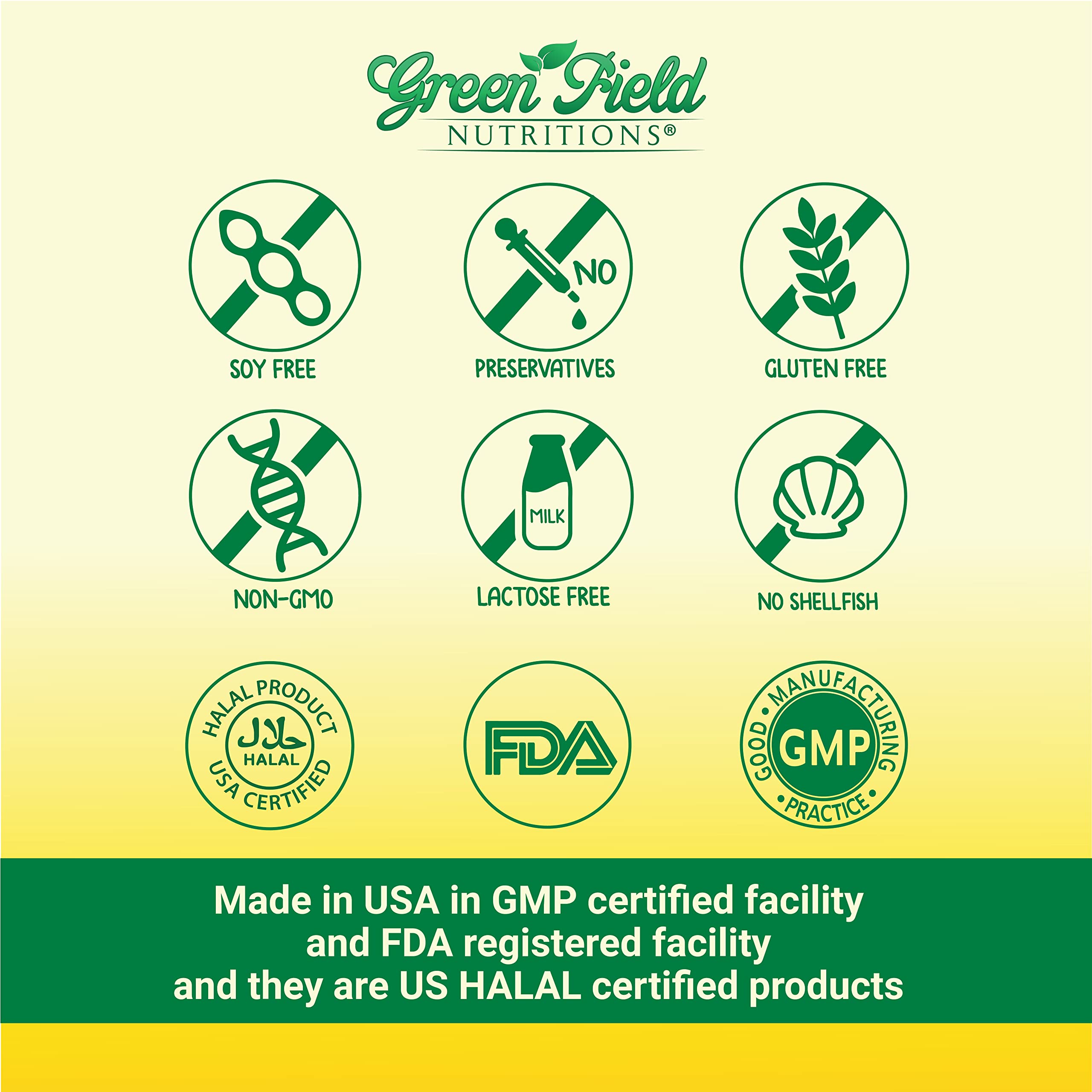 Green Field Nutritions etui boîte gélules halal, rangement pratique