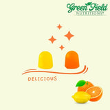 Gommes vegan sans OGM ni gluten GREEN FIELD NUTRITIONS, faciles à intégrer.