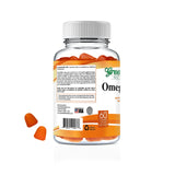 Texture douce sans gélatine GREEN FIELD NUTRITIONS Omega-3 DHA, sans impression collante.