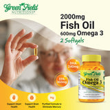 Green Field Nutritions omega3 halal EPA DHA, capsules faciles à avaler