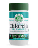 Green Foods chlorella en bouteille, dosage pratique pour un apport nutritionnel quotidien.