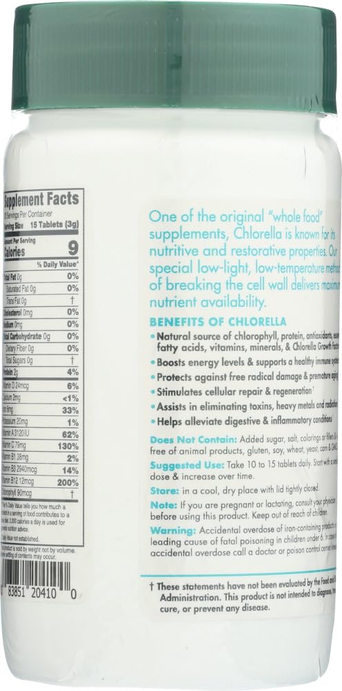 Green Foods chlorella – tablettes, assimilation pratique au quotidien.