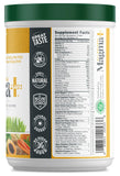 Green Foods Magma Plus poudre — étiquette lisible facilitant l'identification dans votre placard.