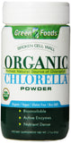 Poudre de chlorelle bio Green Foods idéale pour smoothies protéinés et apport en vitamines.