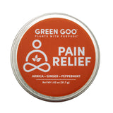Baume Green Goo Arnica dans tin de 1,82 onces, relief ciblé des tensions locales.