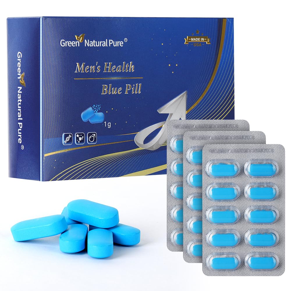 Green Natural Pure – gélules pour homme dans une boîte, énergie naturelle potentielle.