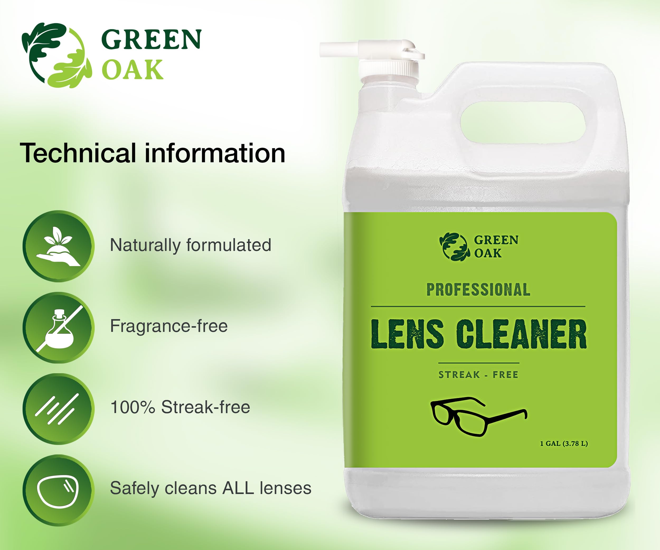 Green Oak Lentille Nettoyeur Buse Distributeur: application précise sans gouttes.