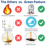 Green Pasture conseils d'utilisation quotidienne pour soutenir l'apport nutritionnel.