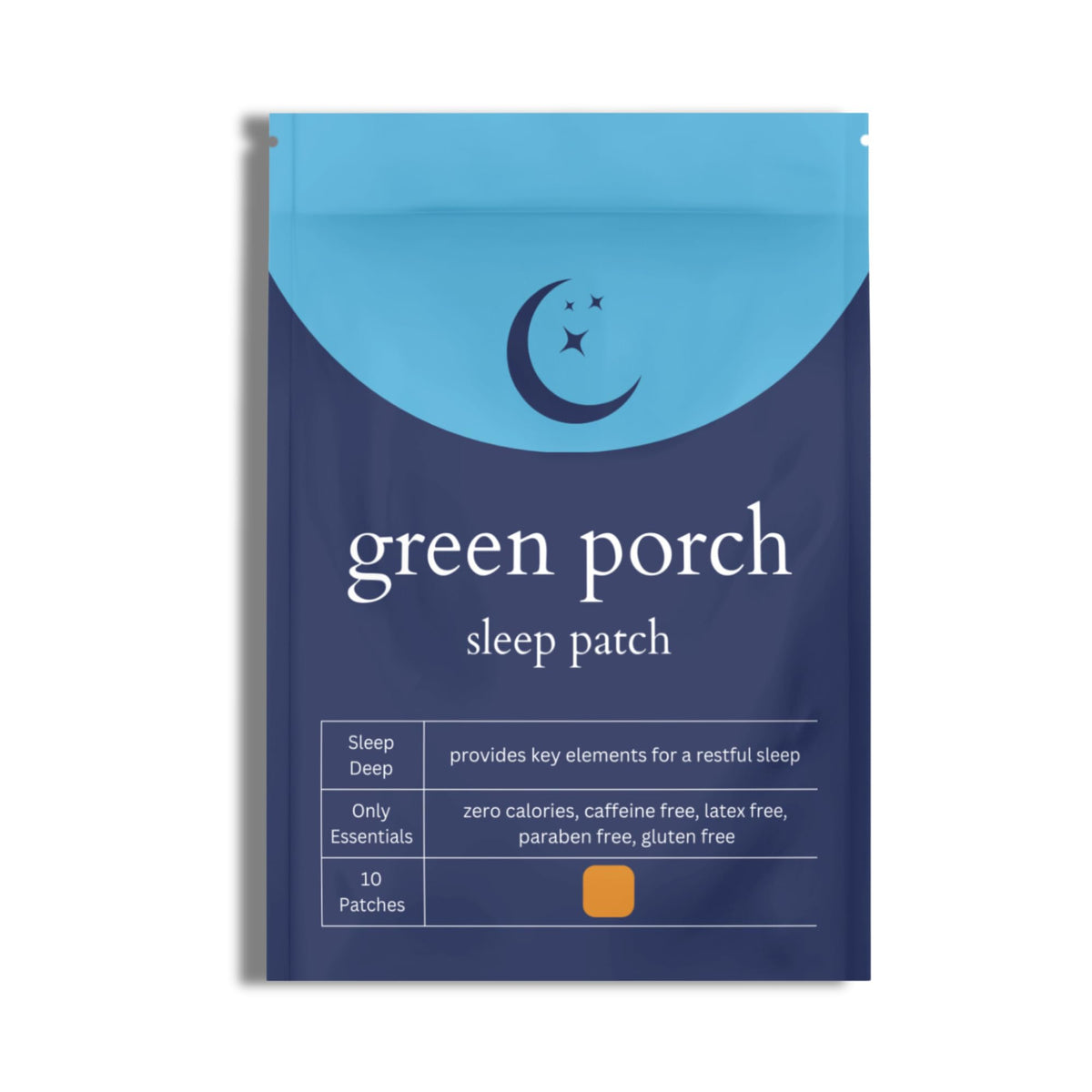 Green Porch Sleep Patch appliqué sur peau pour une détente nocturne