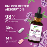 Ingrédient valériane et mélange botanique présent dans le produit.