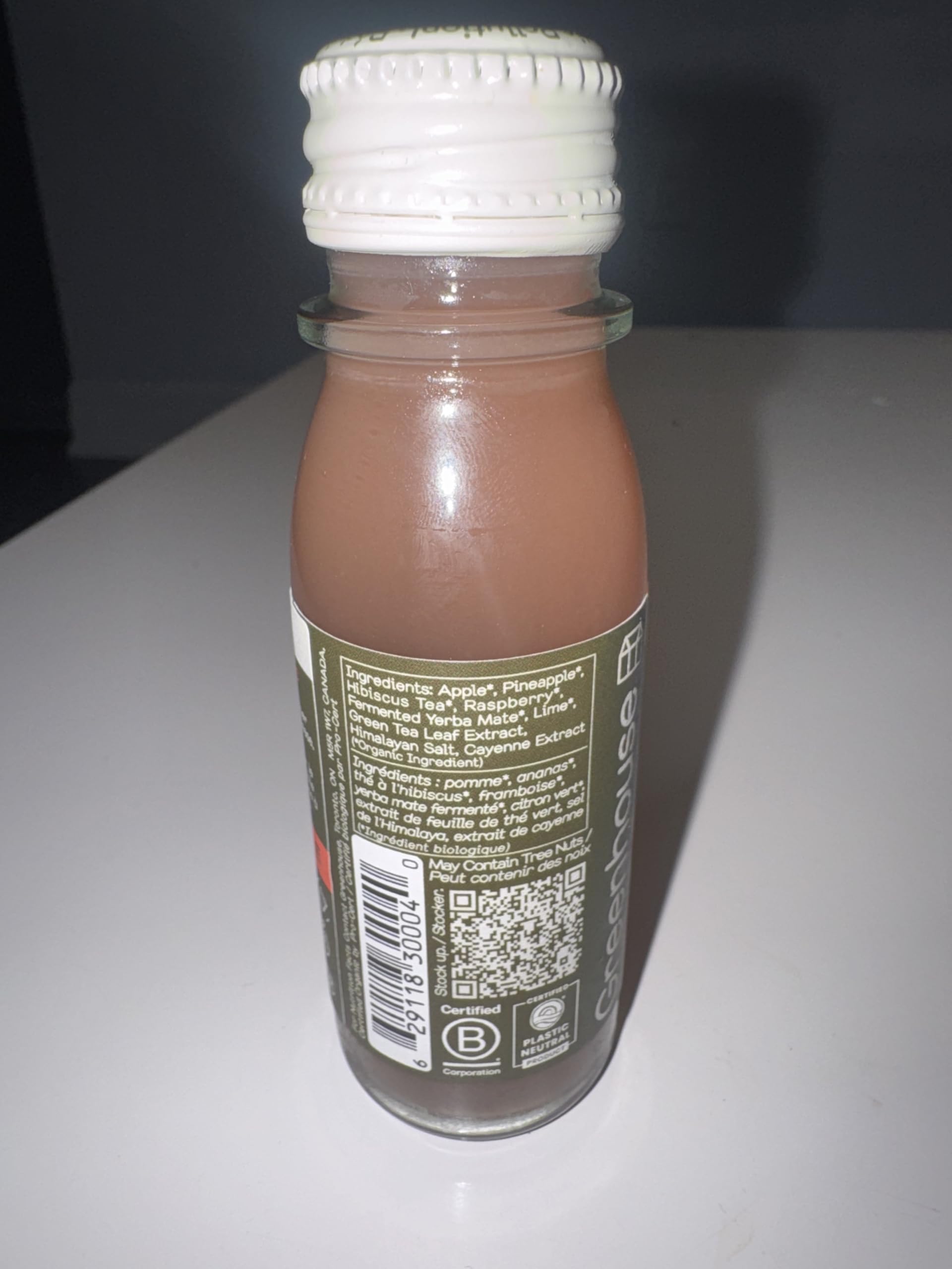 Greenhouse Juice Co emballage en verre recyclable et élégant.