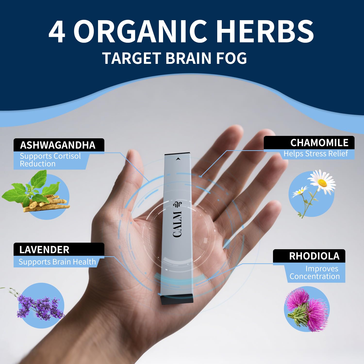 GREENMIST Ashwagandha Diffuseur Pen – cap facile à manipuler pour l'usage quotidien