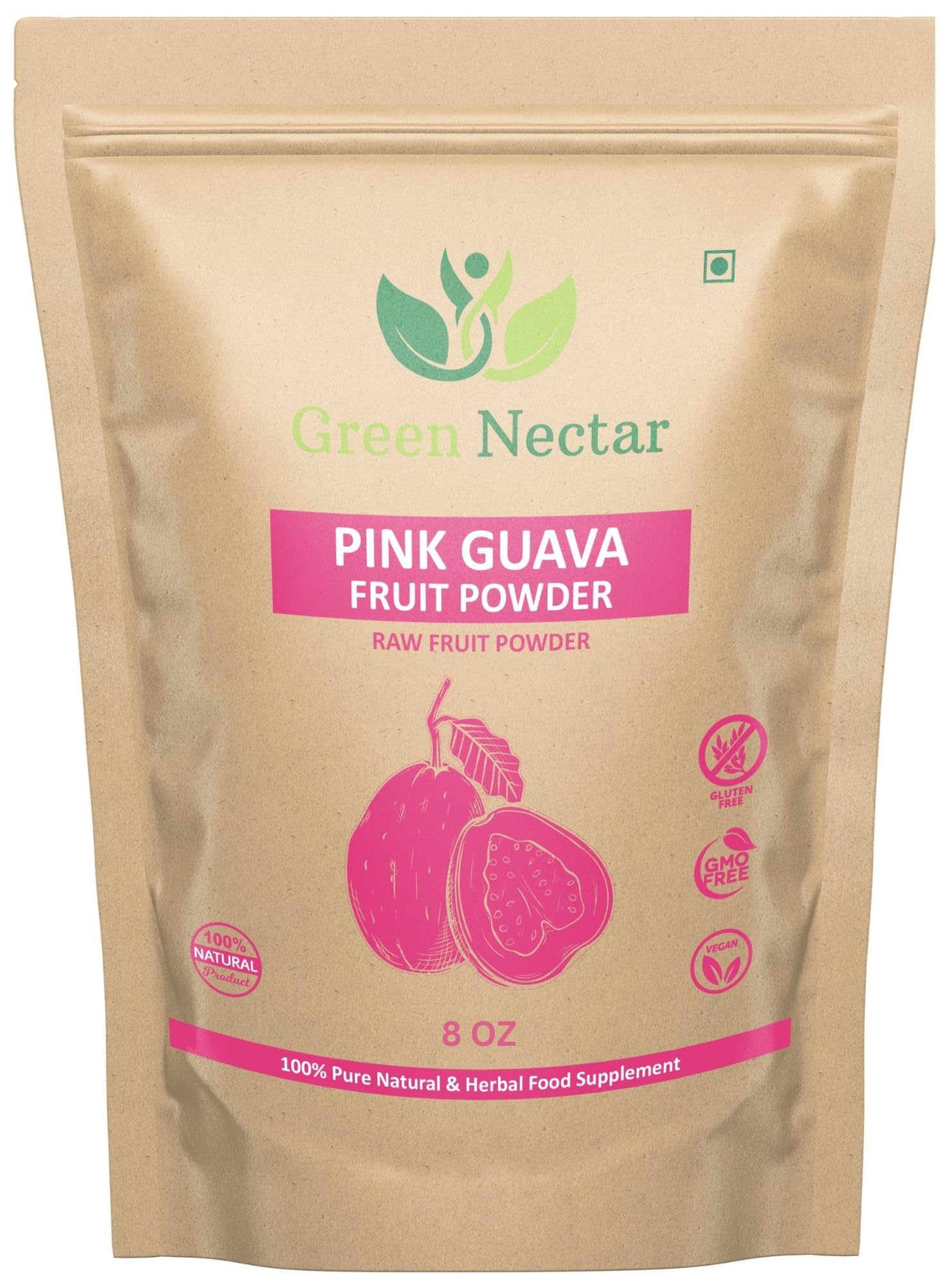 GREEN NECTAR Poudre de goyave rose – vue d’ensemble du produit.
