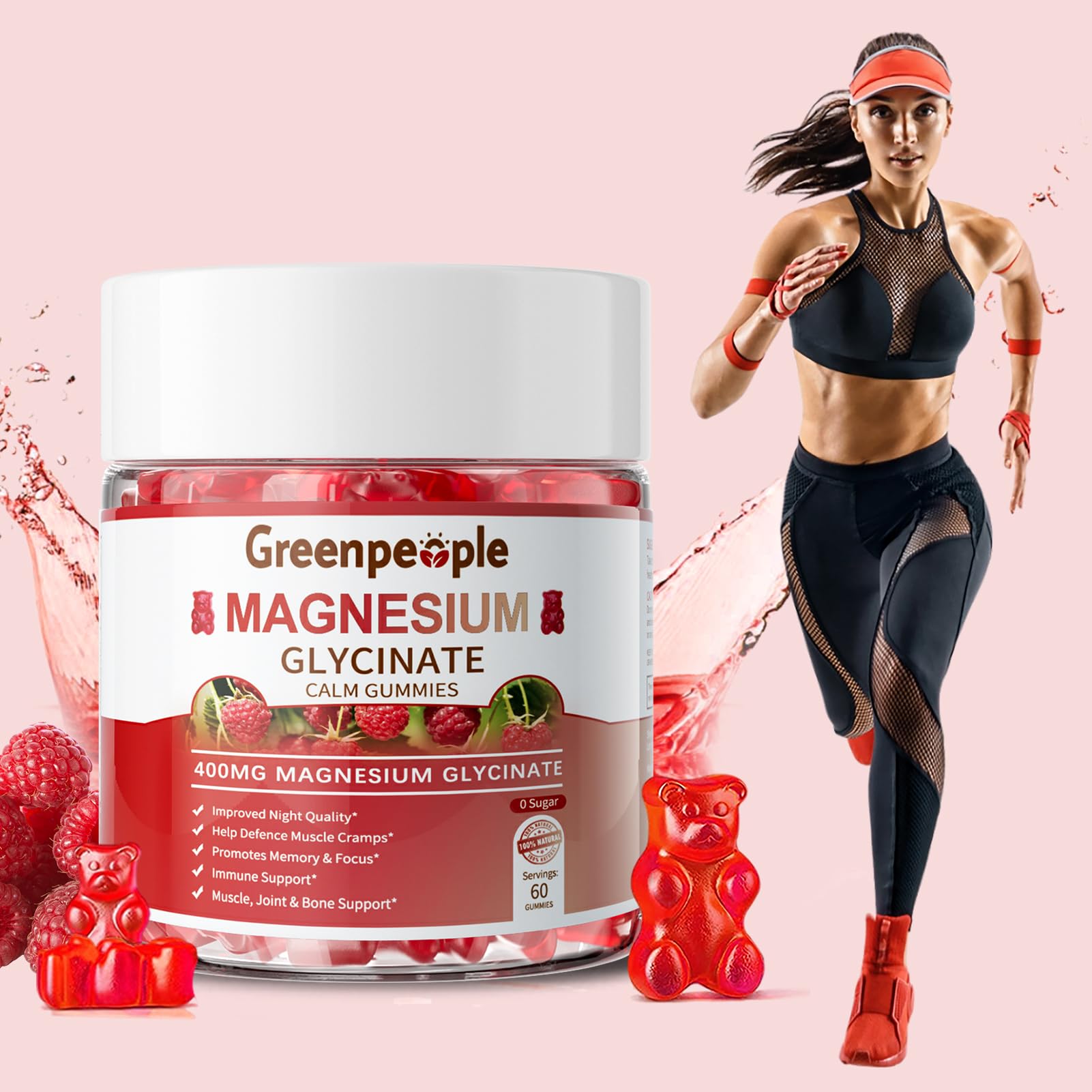 Gummies GREENPEOPLE-calcium-D3, soutien osseux potentiel