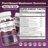 Gummies GREENPEOPLE champignons – gommes colorées MixBerry pour le plaisir sensoriel
