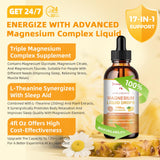 Gouttes de magnésium Glycinate avec doseur pour démarrer facilement.