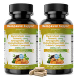 GREENPEOPLE Menopause – bouteille recto, soutien hormonal naturel possible