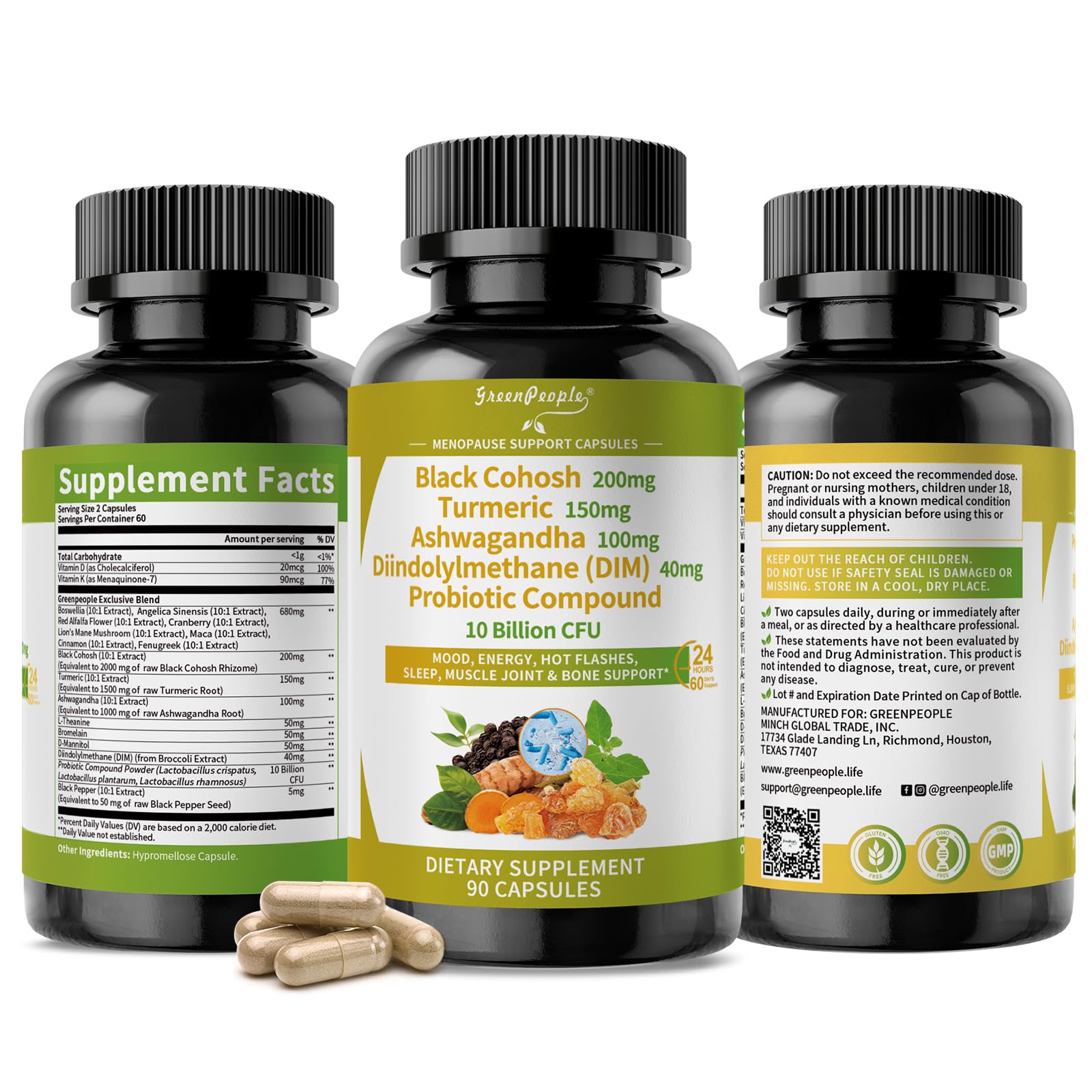 GREENPEOPLE Menopause: femme active et sereine, confort quotidien potentiel.