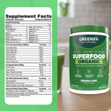 Greens+ Poudre brute detox globale pour le corps