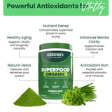 Greens+ Poudre brute probiotiques vegan sans lactose