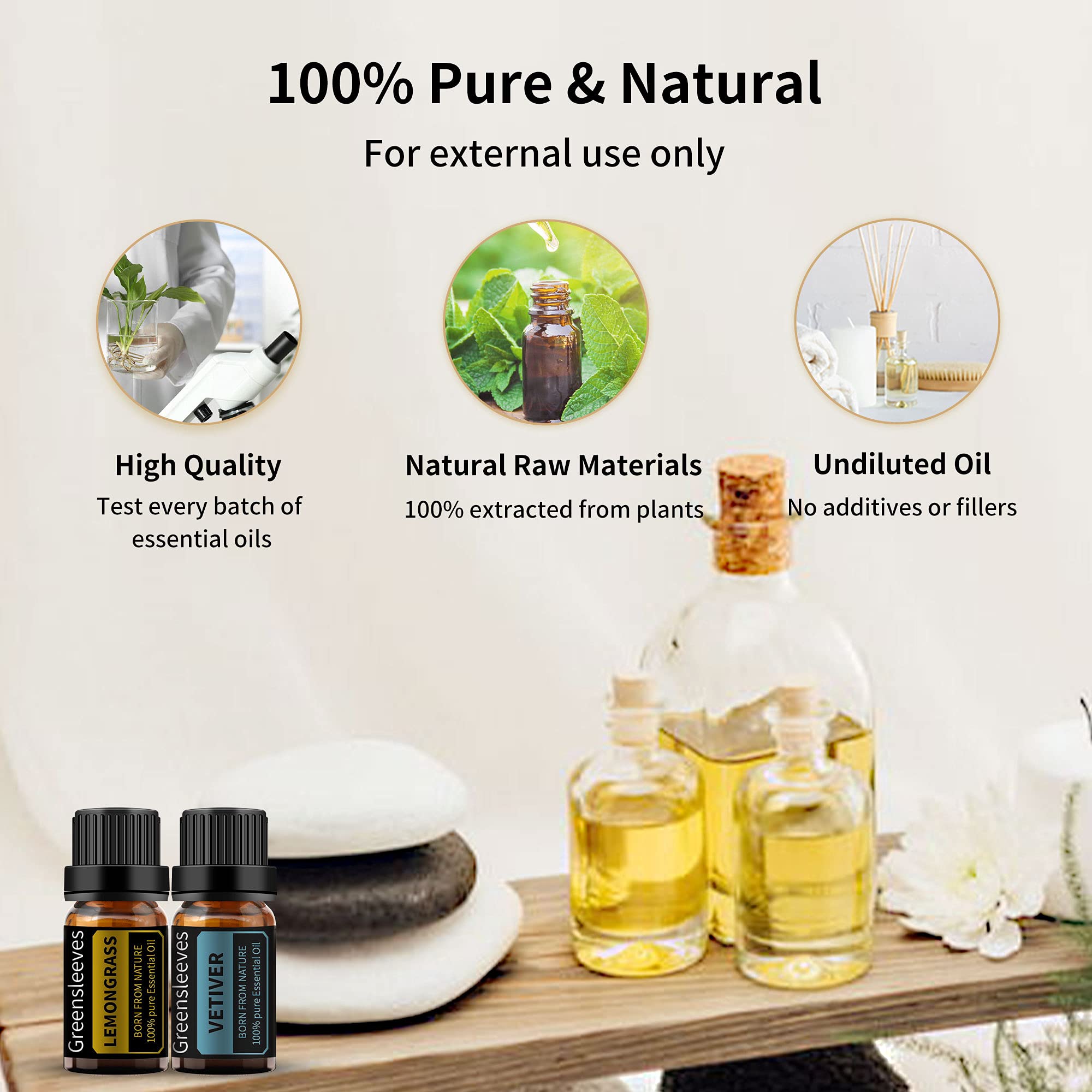 GREENSLEEVES Bougies et soins – huiles essentielles pour créations parfumées.