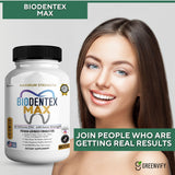 GREENVIFY BioDentex Max – carton extérieur montrant les avantages possibles pour la digestion.