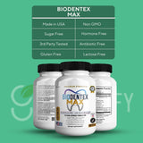 GREENVIFY BioDentex Max – étiquette lisible sur l'emballage pour une utilisation simplifiée.