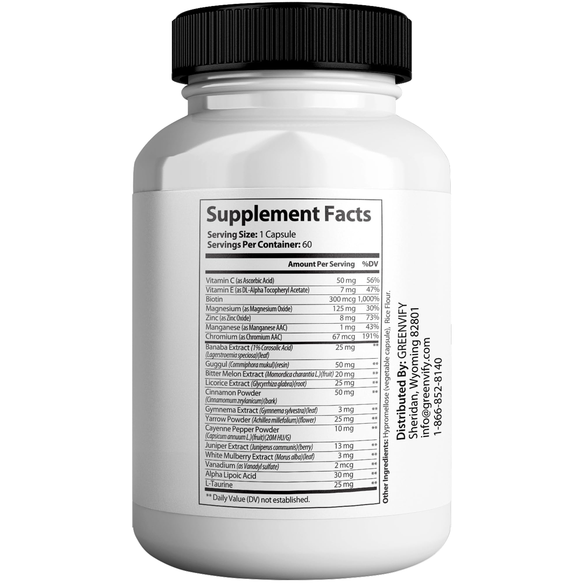 GREENVIFY Free Sugar Pro Max – capsules faciles à avaler, intégration simple dans la routine