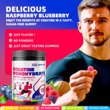 Greenvita Gomme Créatine 5g formule-anti-fusion, stabilité en déplacement.