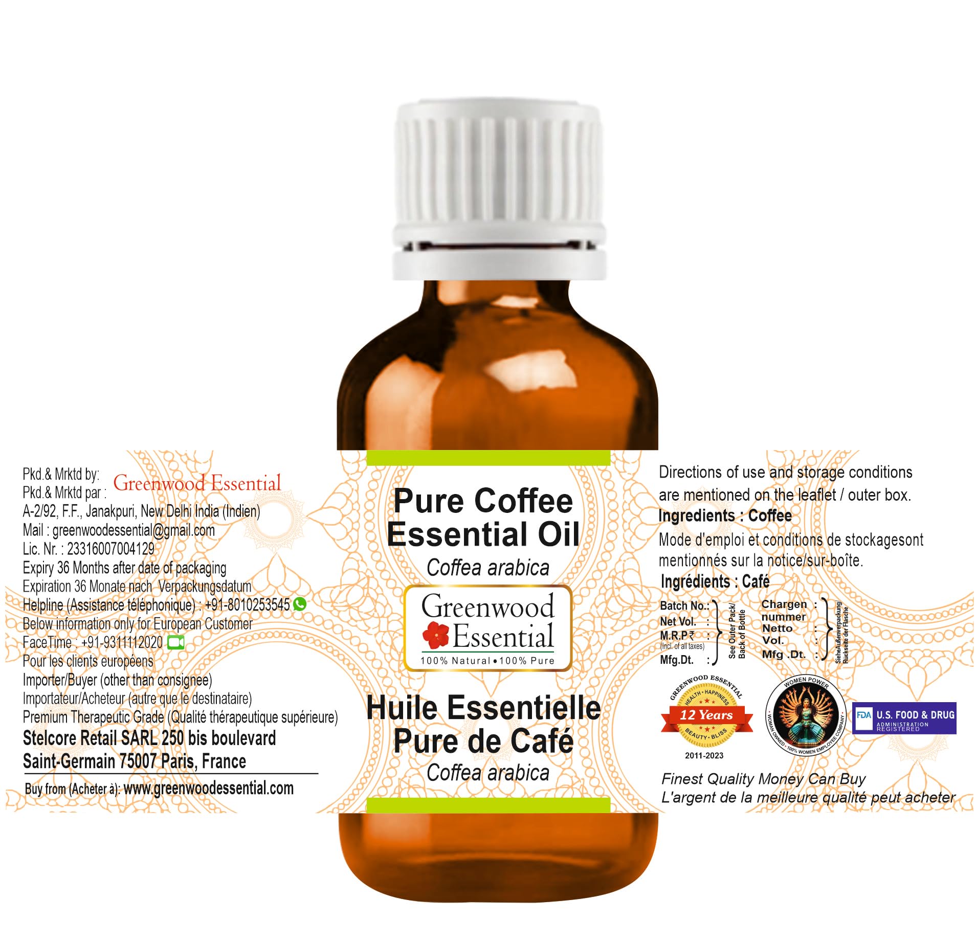 Diffuseur utilisant Greenwood Essential Café Arabica pour une ambiance apaisante