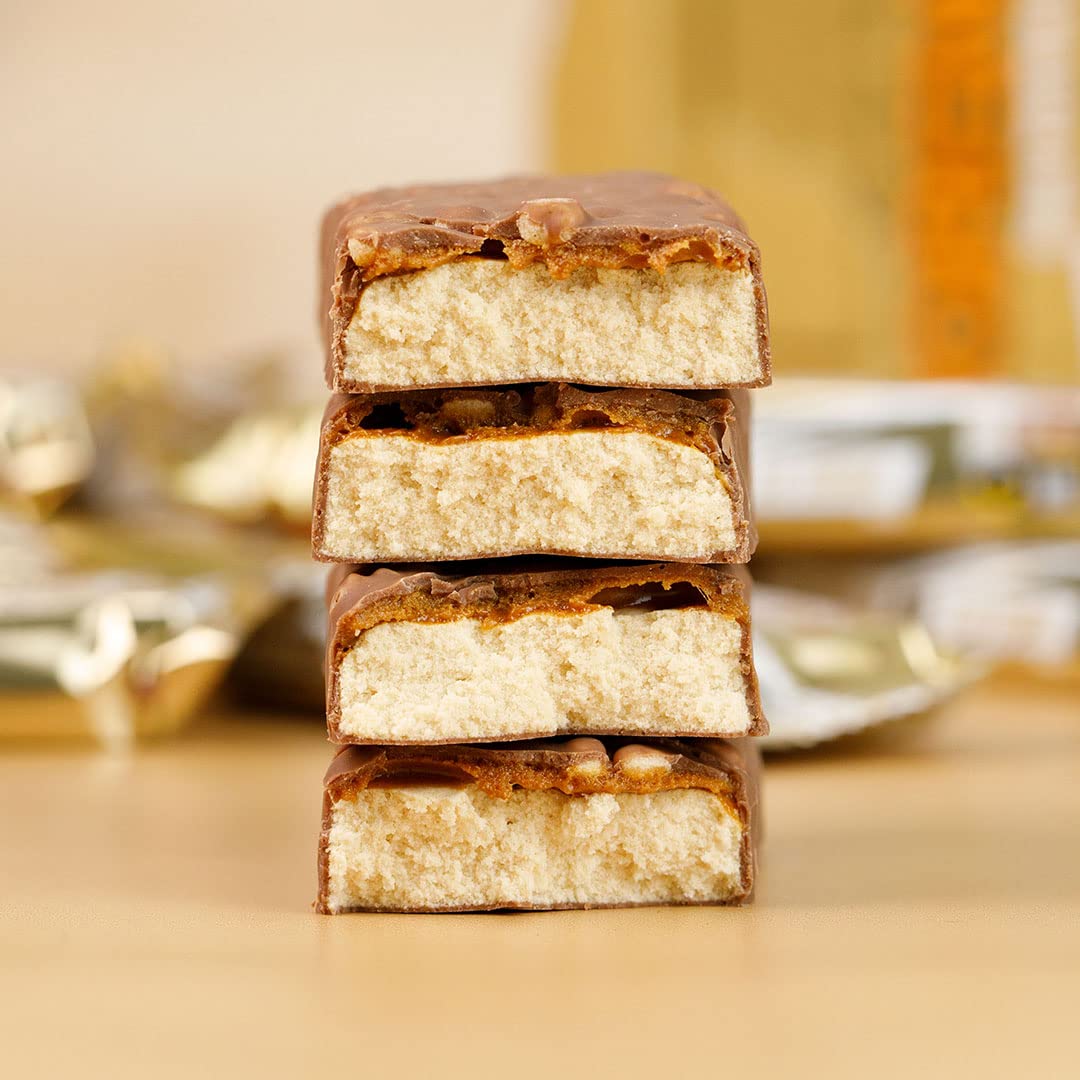 Coque au lait et morceaux croquants de la Barre Grenade Caramel Chaos.