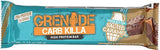 Grenade Carb Killa coupe transversale montrant les couches caramel-salé et nougat, douceur protéinée.