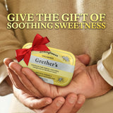 Pastilles Grether's fleur de sureau dans la main, texture moelleuse et agréable