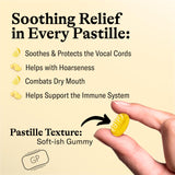 GRETHER'S pastilles gingembre-citron, texture douce, pour apaiser la gorge au quotidien.