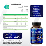 GriMed Glutathione 11200mg emballage CGMP, traçabilité et sécurité garanties.
