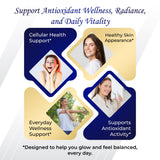 GriMed Glutathione 11200mg N-acétylcystéine, nutriments clés pour l’apport quotidien.