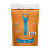 Grin scraper-langue hygienique, outil discret pour éliminer les dépôts.
