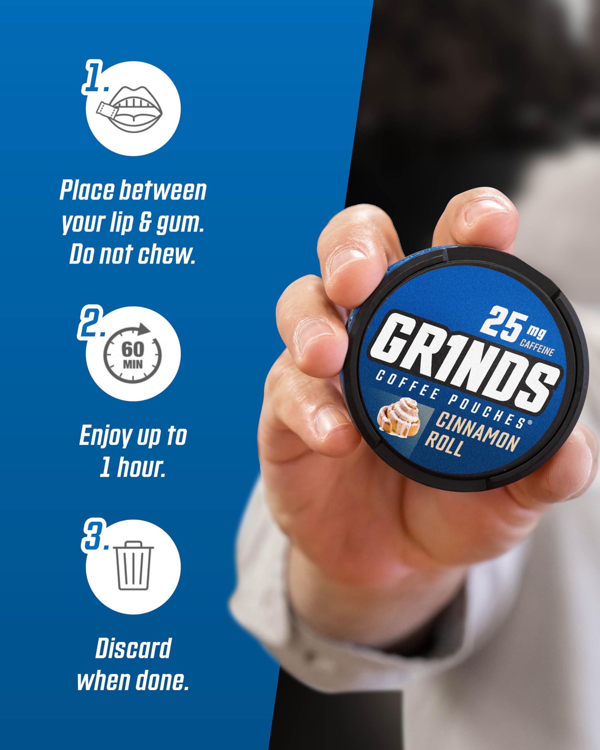 GRINDS Arome cannelle – expérience gourmande lors des pauses.