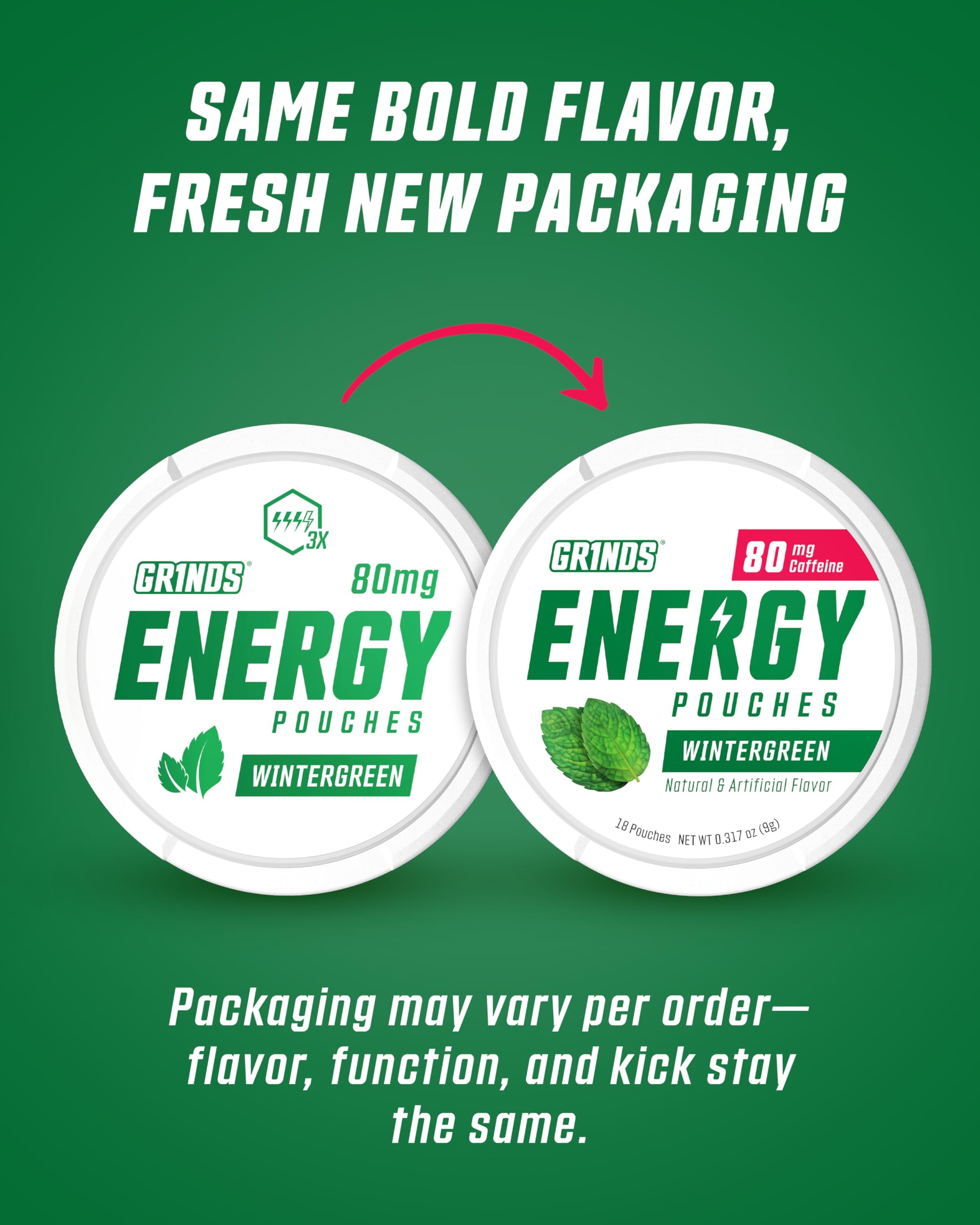 GRINDS Energy Pouches Pêche – arôme fruité pour énergie durable sans sucre