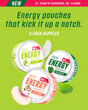 GRINDS Energy Pouches Pomme acide – vue produit en main, énergie discrète