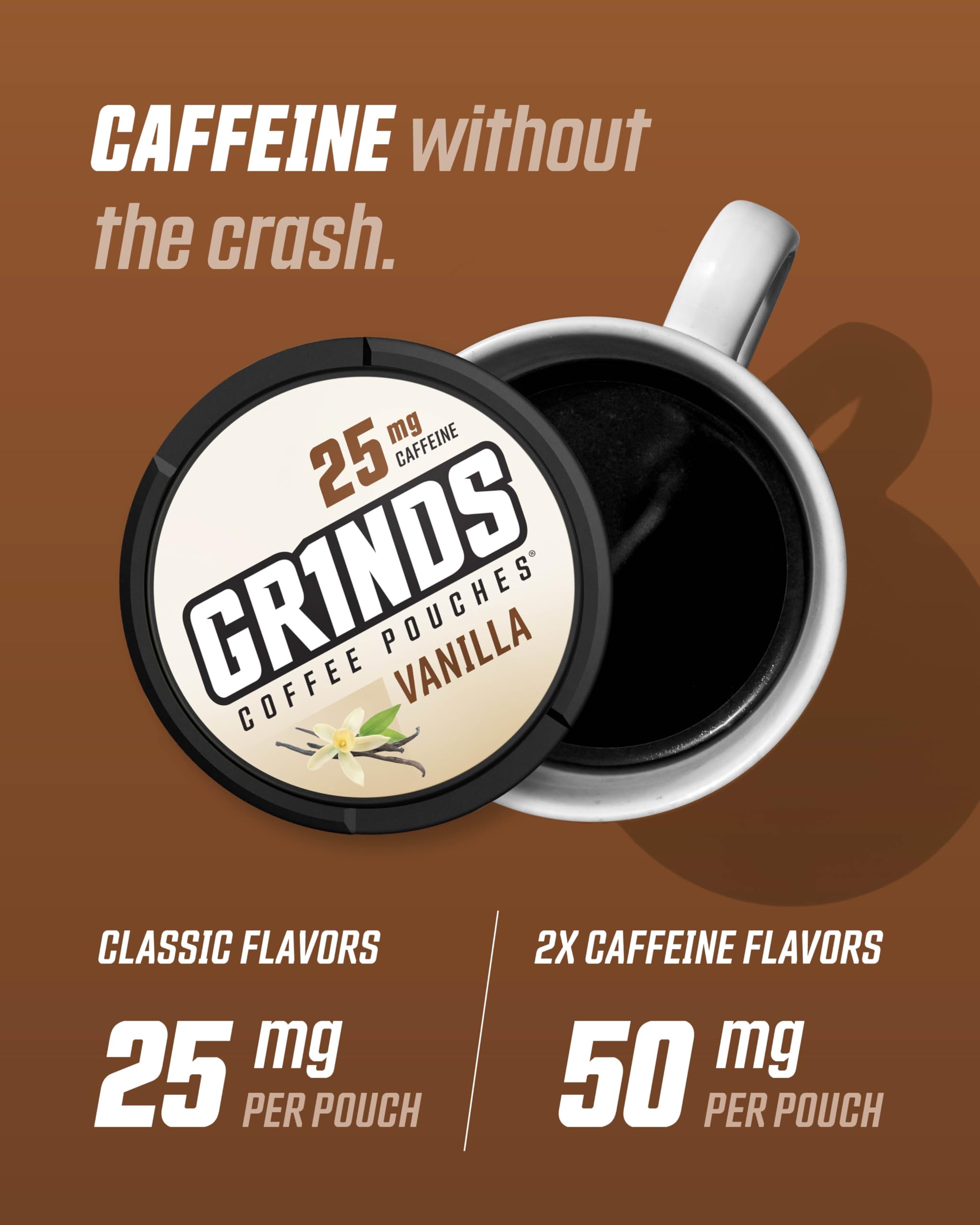 Grinds Double Mocha, poche cacao riche pour une douceur veloutée.