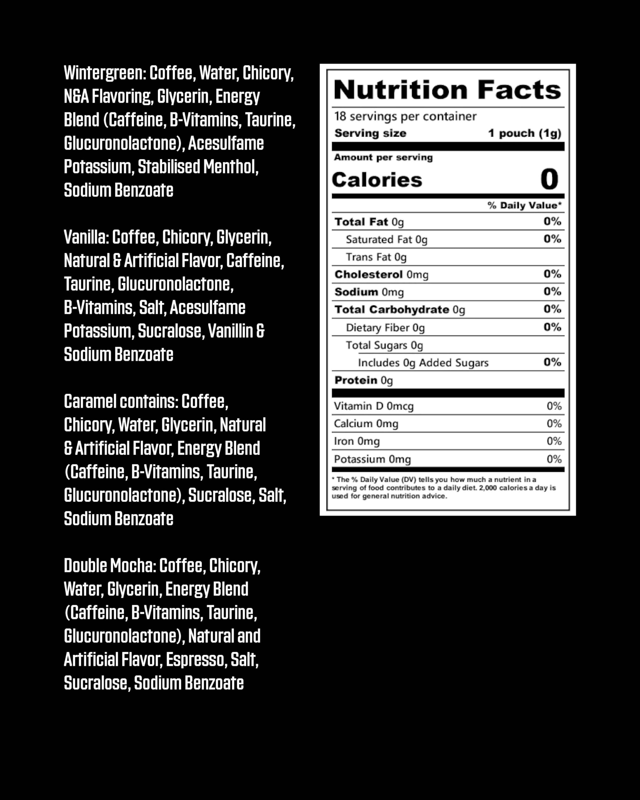 GRINDS sachets café quatre saveurs, variété de goûts.