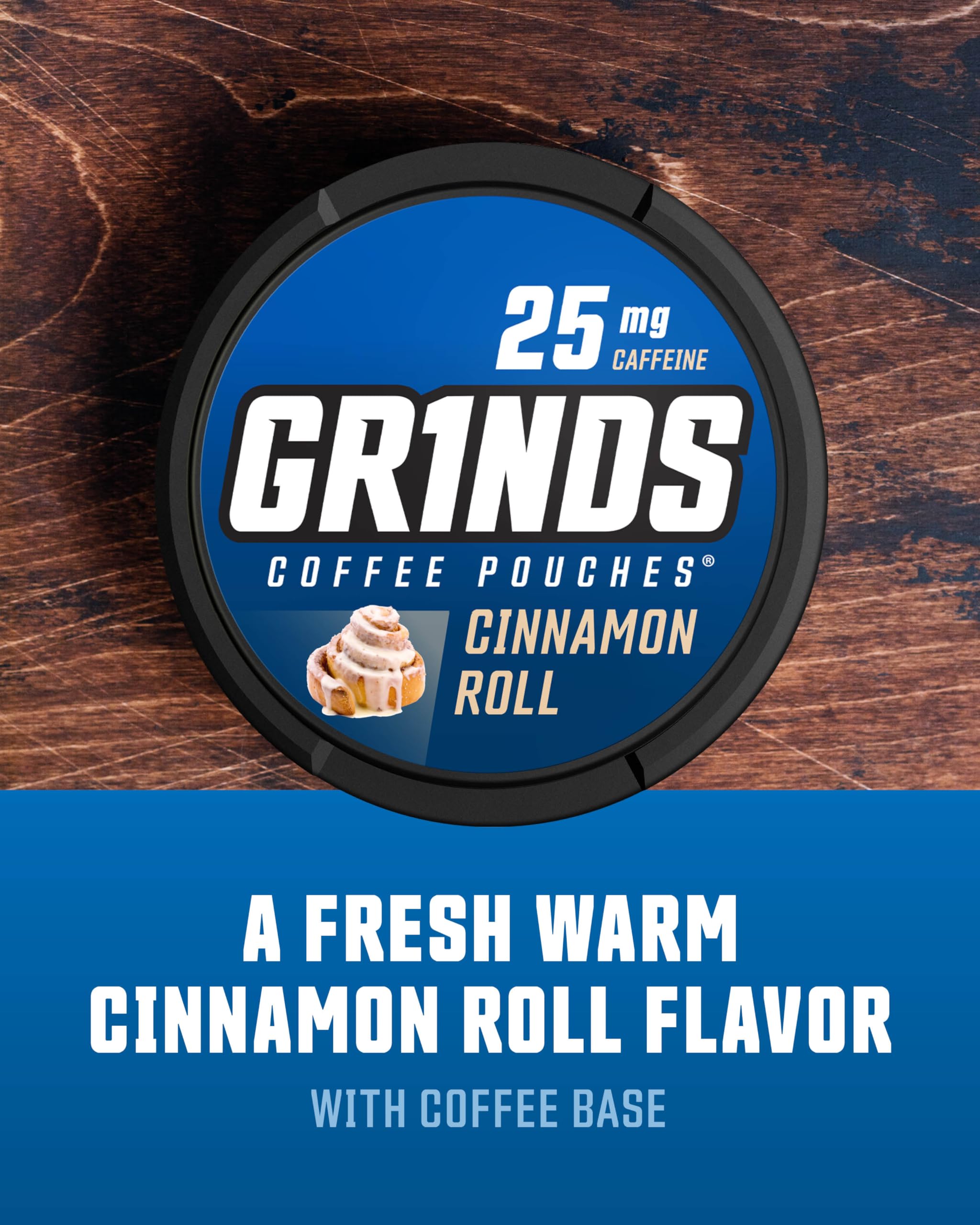 GRINDS Sans nicotine – énergie propre grâce au café contenu dans chaque sachet.