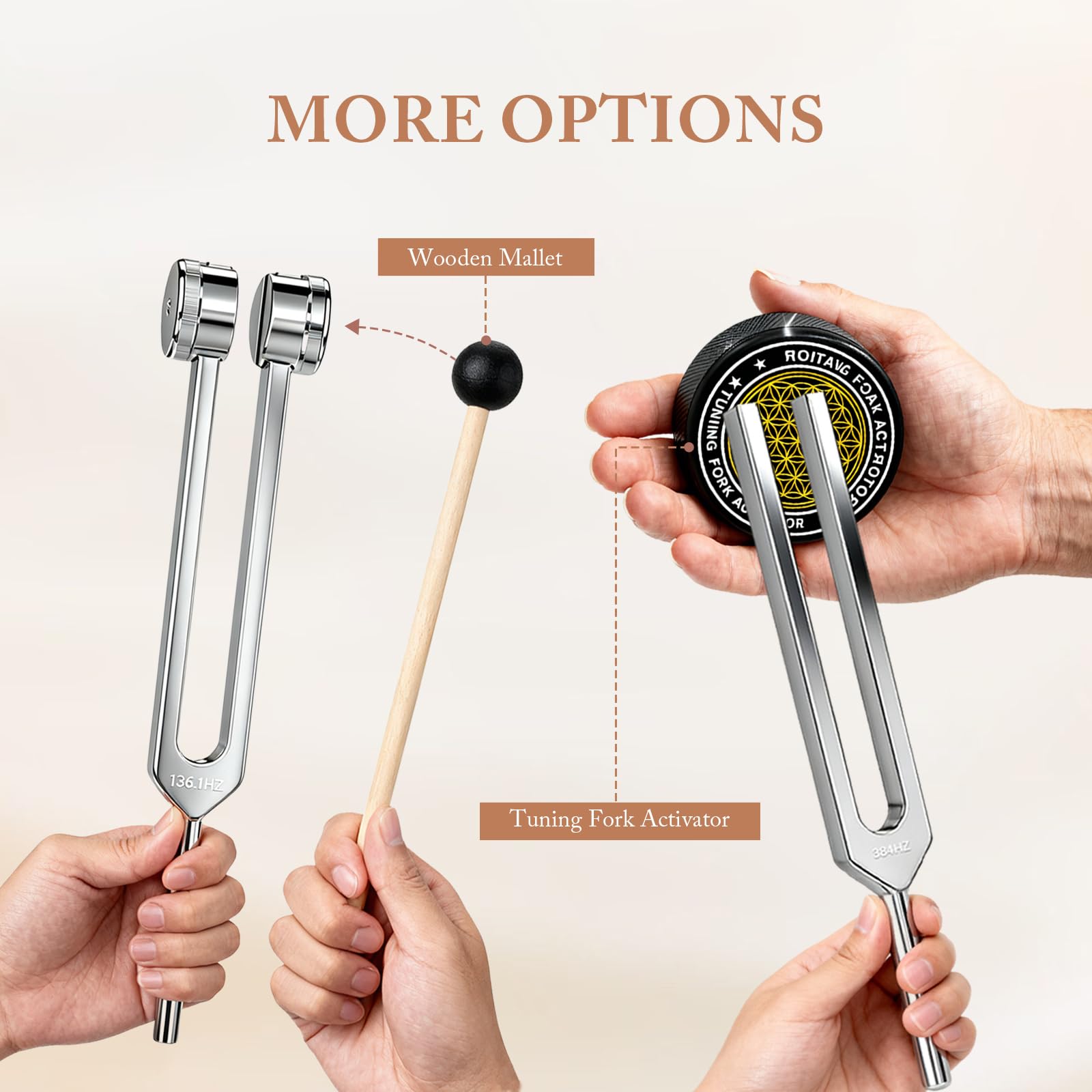 GRKZBKW maillet-bois, contact doux pour générer des vibrations contrôlées.