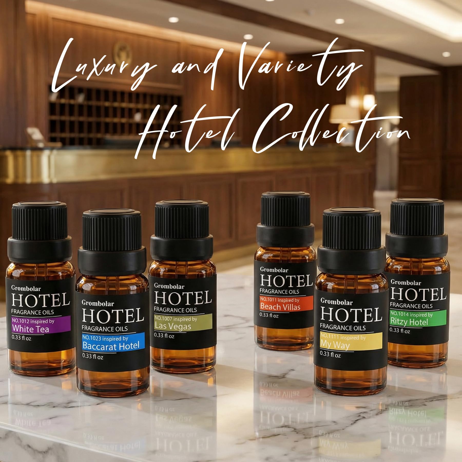 Grombolar — huile parfumée pour bain, aromathérapie légère et ambiance spa.